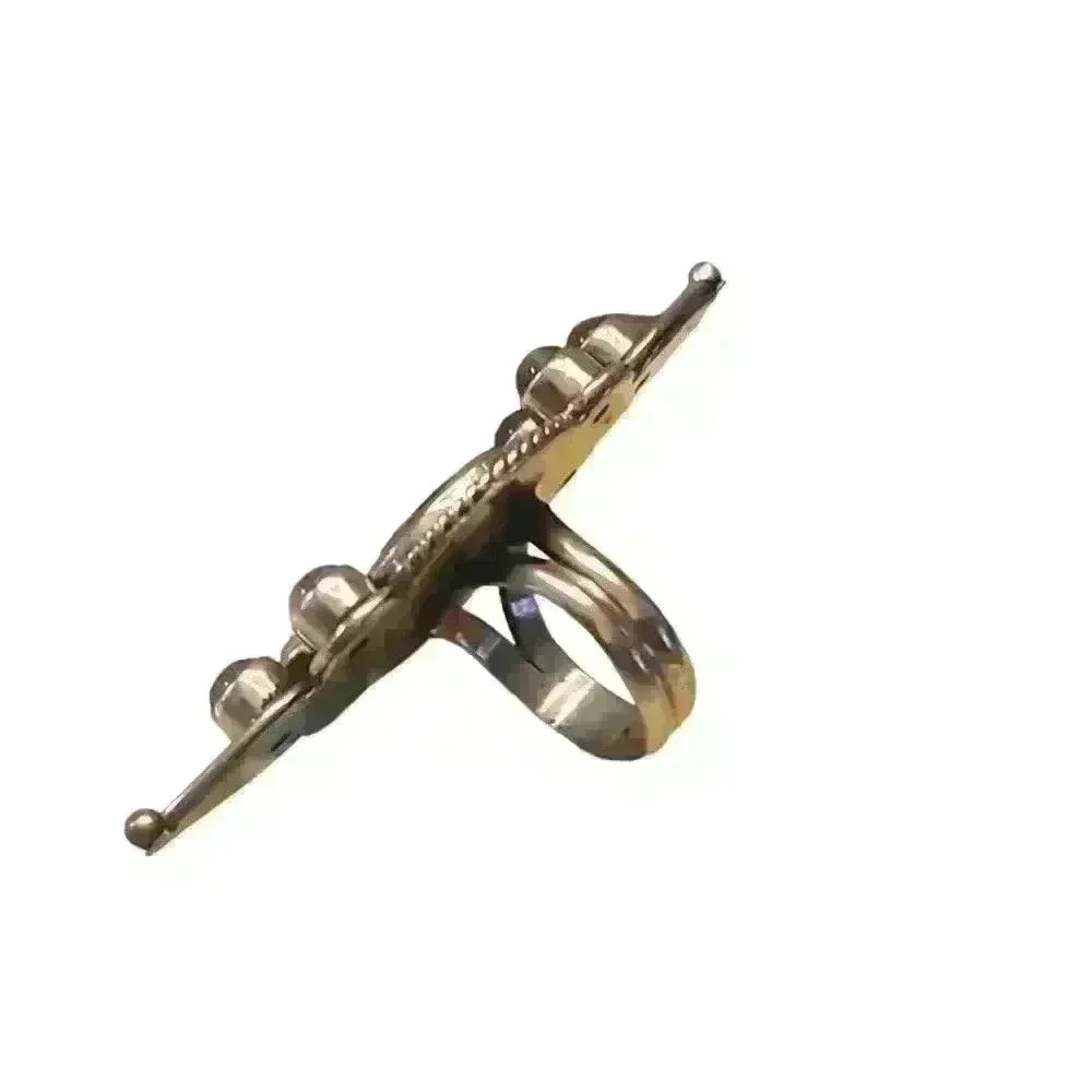 Moonstone and Garnet ring sz 6.5 - Picture 2 of 3